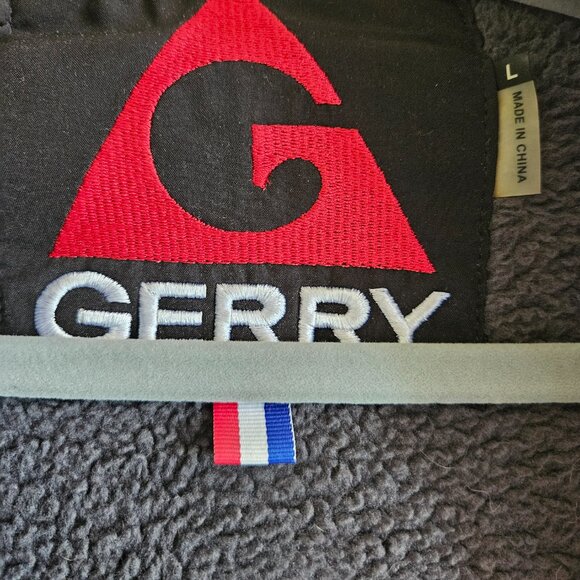 GERRY Woven Jacket Dark Green Full Zip Men's L - Picture 4 of 9